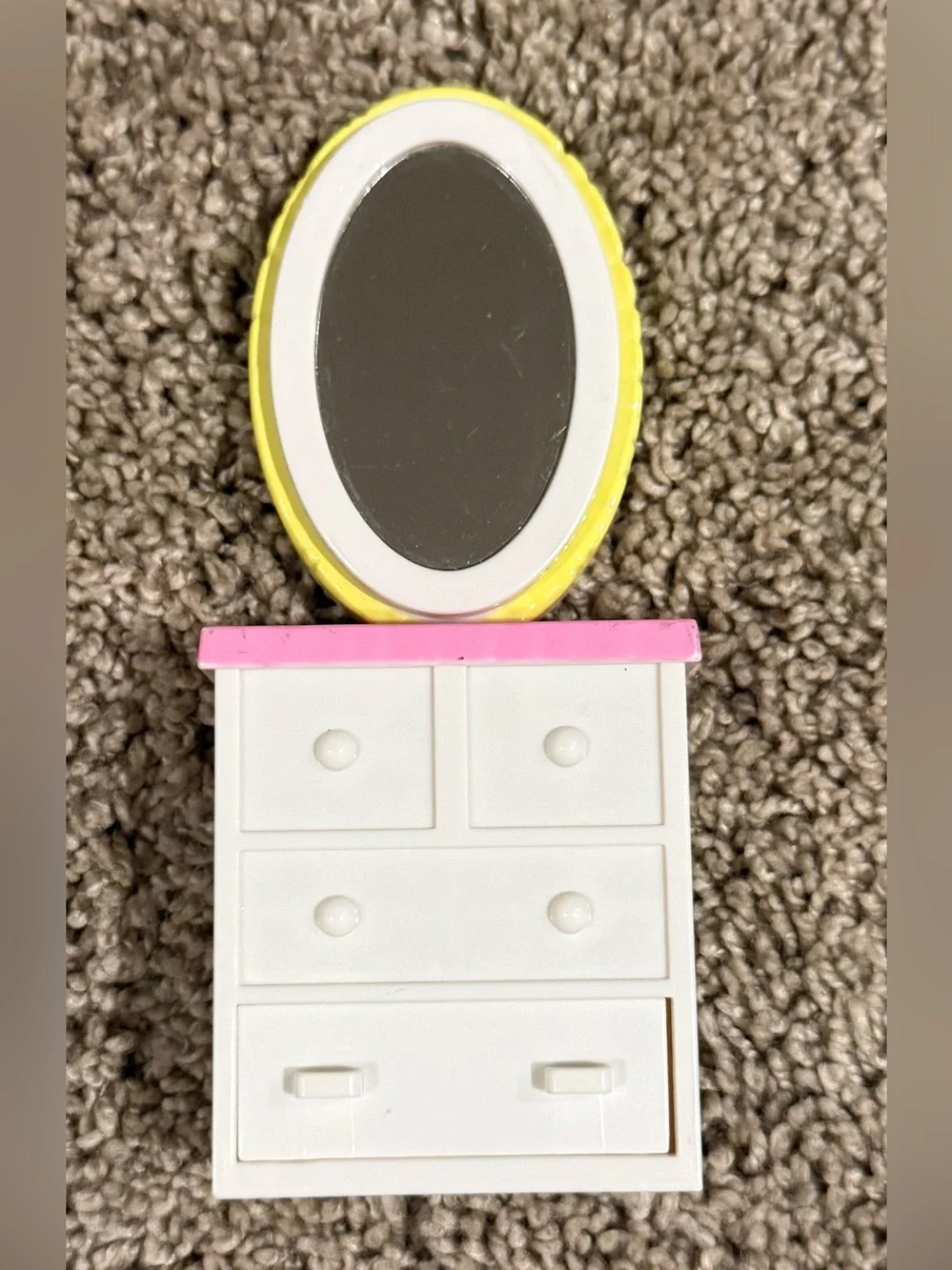 Fisher-Price Loving Family Bedroom Vanity Dresser Mirror Replacement Furniture